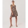 Pact Organic Women Fit & Flare Crossback Mini Dress