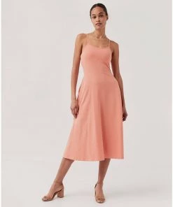 Pact Organic Women Fit & Flare Midi Dress