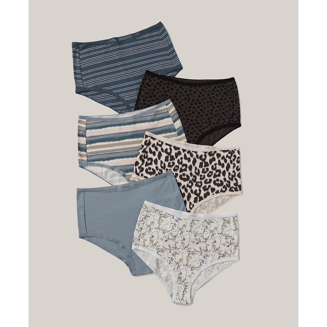 Pact Organic Women High Rise Hipster 6-Pack 1 Pact Organic Women High Rise Hipster 6-Pack