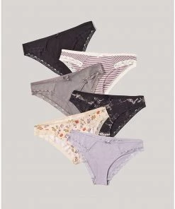 Pact Organic Women Lace Hipster 6-Pack