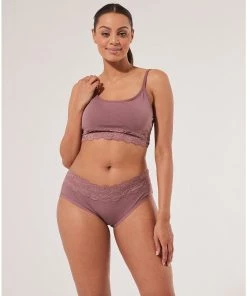 Pact Organic Women Lace-Waist Brief