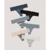 Womens Pact Organic Women Lace-Waist Thong 6-Pack