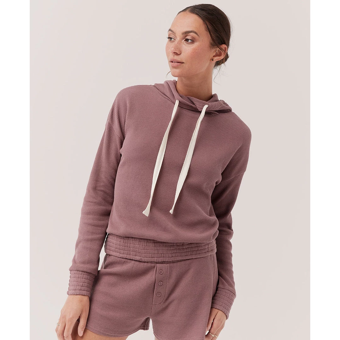 Womens Pact Organic Women Lite-Waffle Hoodie 2 Womens Pact Organic Women Lite-Waffle Hoodie