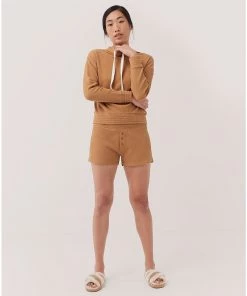 Pact Organic Women Lite-Waffle Sleep Short