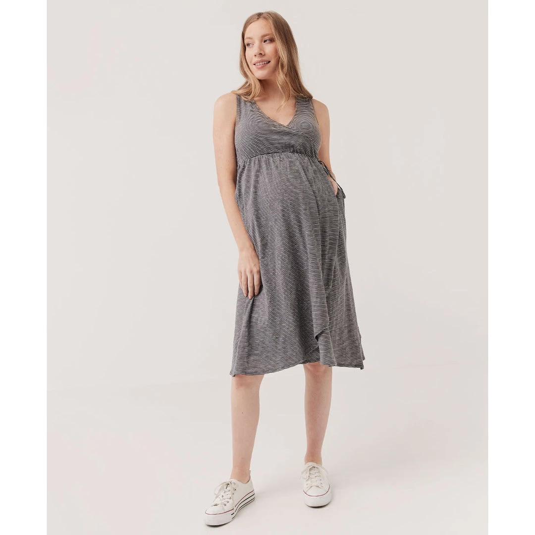 Pact Organic Women Maternity Cross Front Dress 1 Pact Organic Women Maternity Cross Front Dress