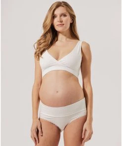 Pact Organic Women Maternity Nursing Bralette Womens