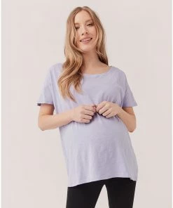 Pact Organic Women Maternity Slub Slouchy Tee Womens