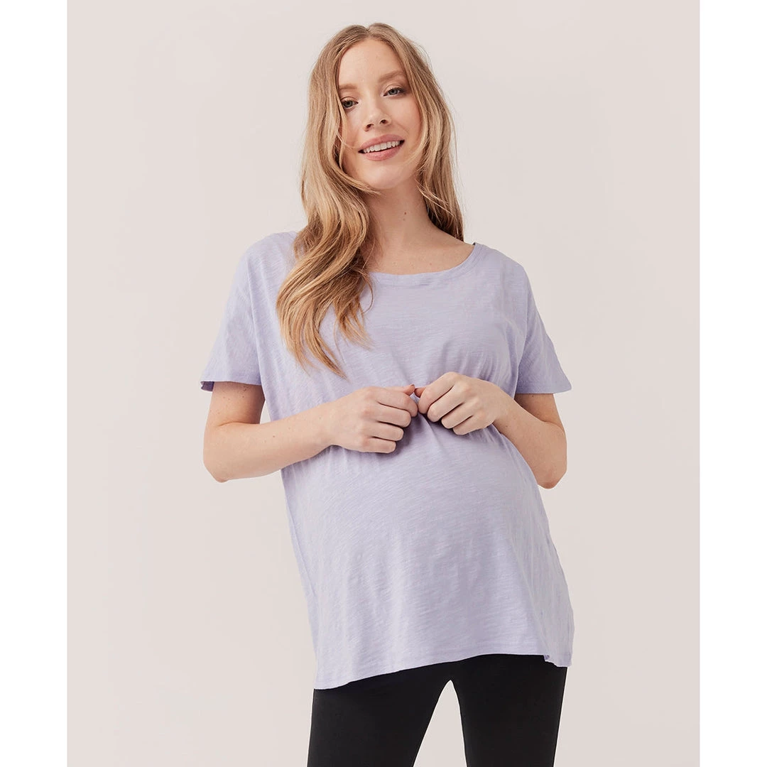 Pact Organic Women Maternity Slub Slouchy Tee Womens 1 Pact Organic Women Maternity Slub Slouchy Tee Womens