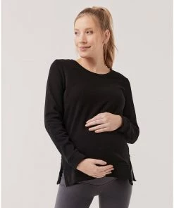 Pact Organic Women Maternity Zip Sweatshirt Womens