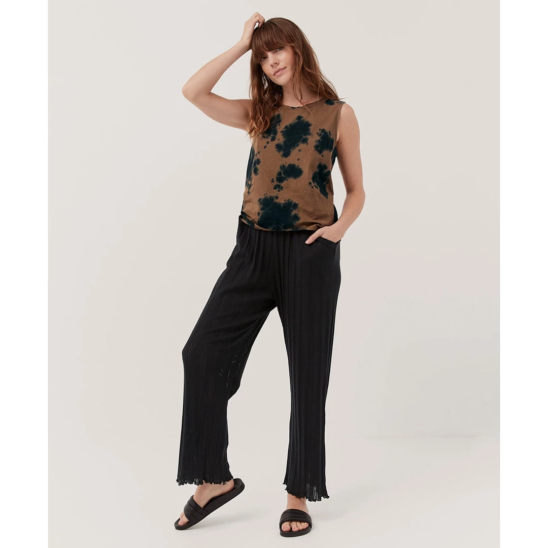 Pact Organic Women Pointelle Rib Sleep Pant 1 Pact Organic Women Pointelle Rib Sleep Pant