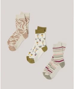 Pact Organic Women Premium Crew Socks 3-Pack