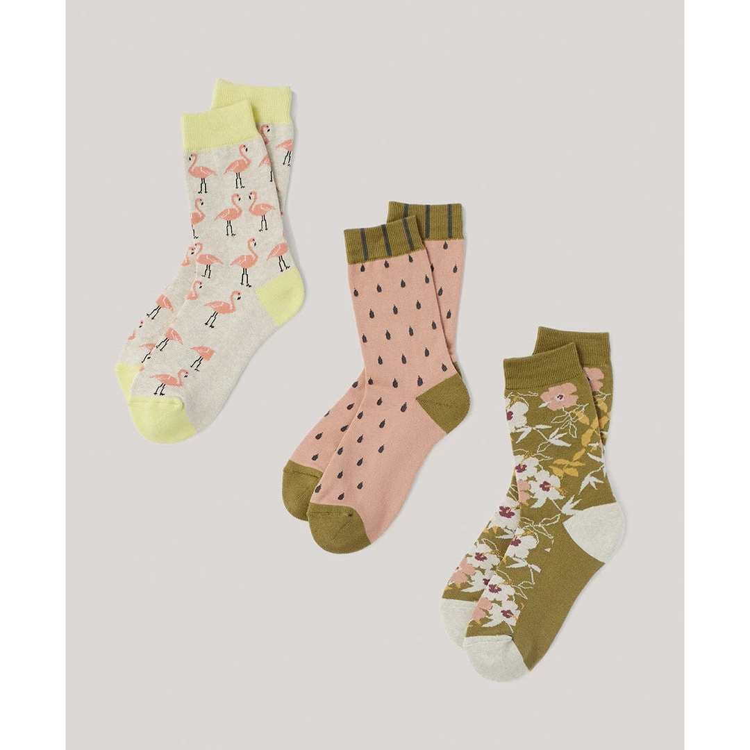 Pact Organic Women Premium Crew Socks 3-Pack 3 Pact Organic Women Premium Crew Socks 3-Pack