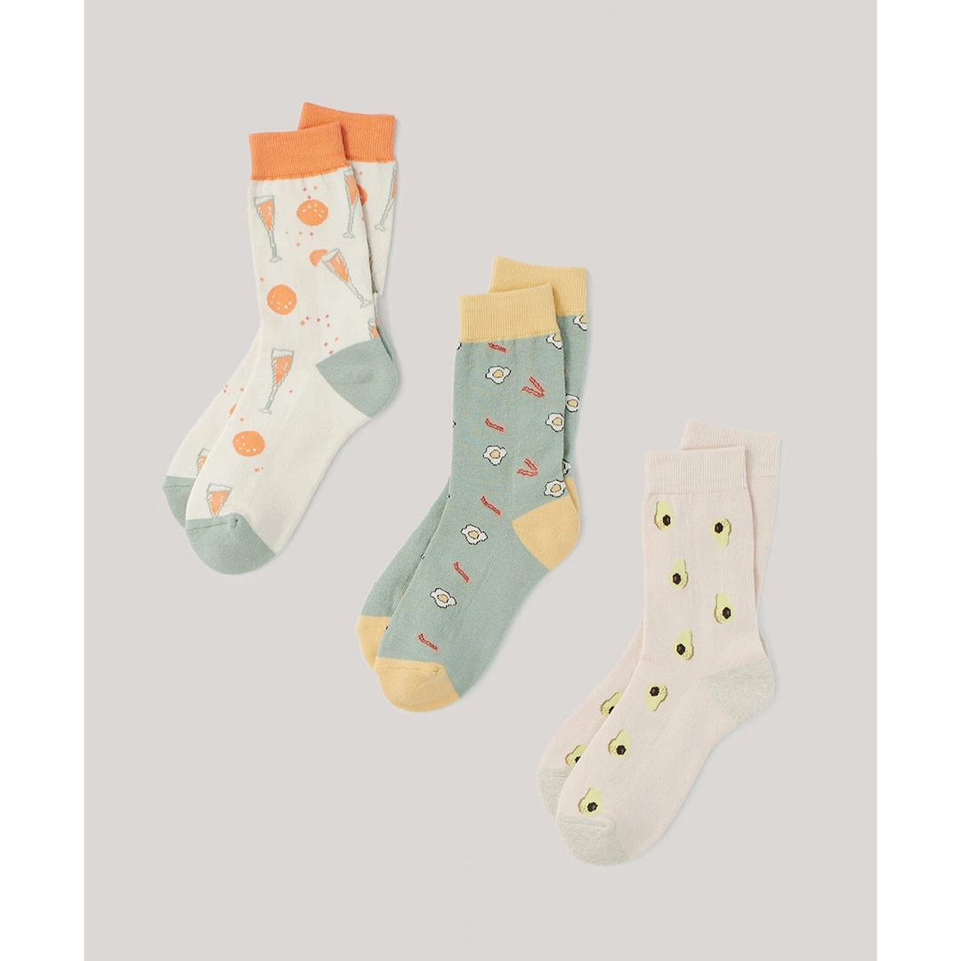 Pact Organic Women Premium Crew Socks 3-Pack 1 Pact Organic Women Premium Crew Socks 3-Pack