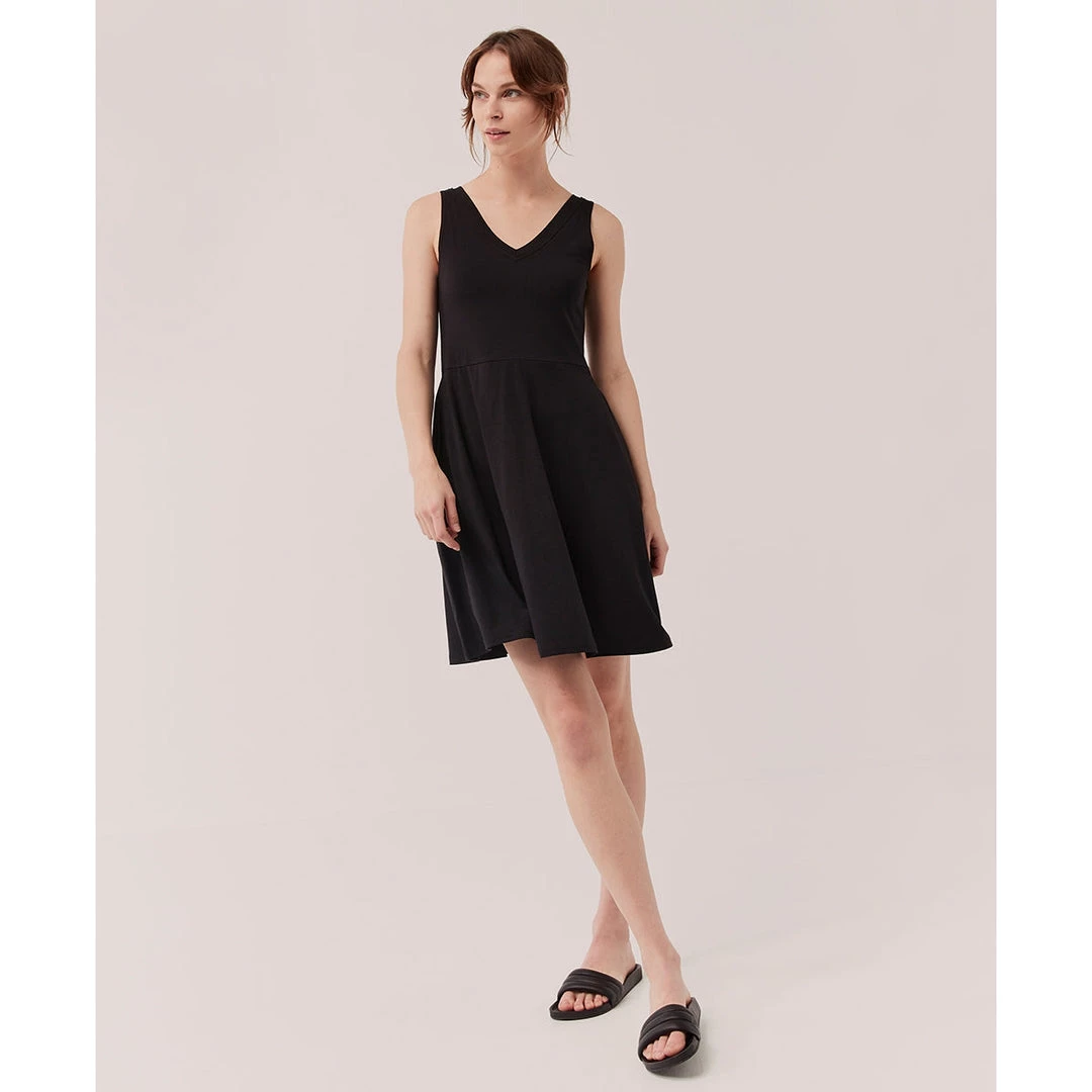 Pact Organic Women Revive V-Neck Tank Dress 1 Pact Organic Women Revive V-Neck Tank Dress