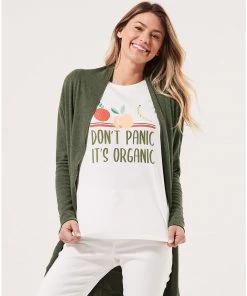 Pact Organic Women Softspun Graphic Crew Neck Tee Womens