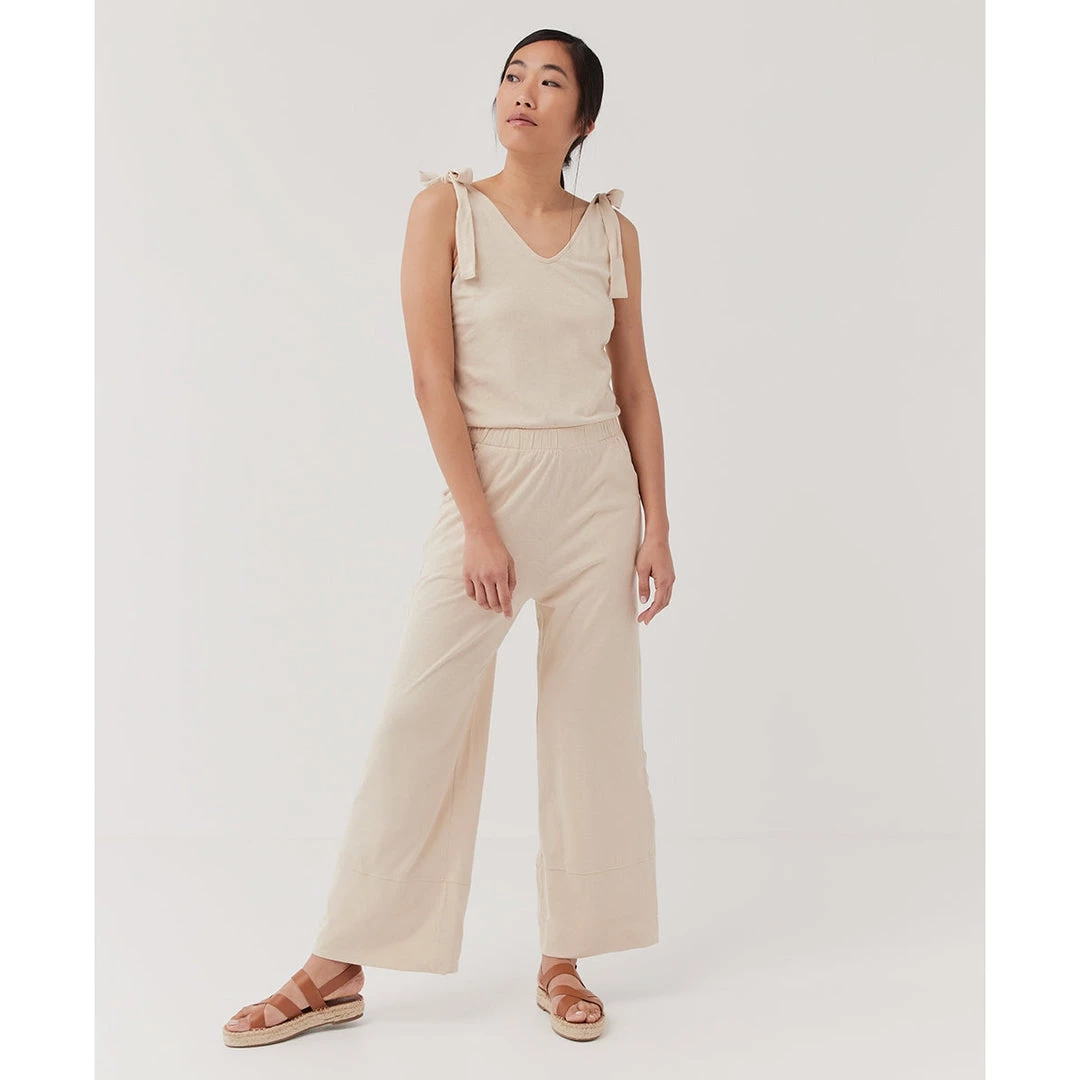 Womens Pact Organic Women The Field Tie-Sleeve Jumpsuit 1 Womens Pact Organic Women The Field Tie-Sleeve Jumpsuit