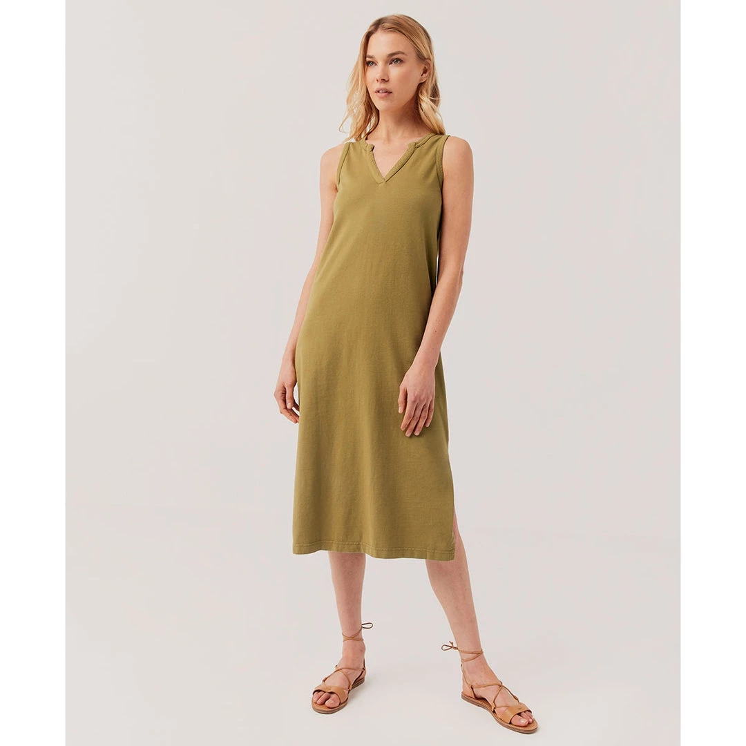 Pact Organic Women The Frame Notch Neck Dress Womens 1 Pact Organic Women The Frame Notch Neck Dress Womens