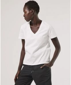 Pact Organic Women The Frame V-Neck Tee Womens