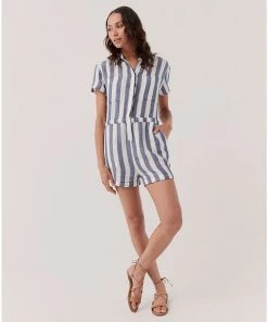 Pact Organic Women The Harbour Romper Womens