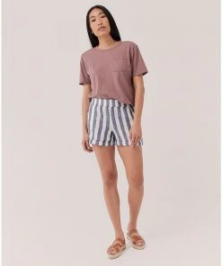 Pact Organic Women The Harbour Tabbed Short Womens