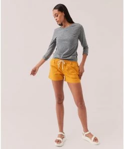 Pact Organic Women Woven Twill Drawstring Short