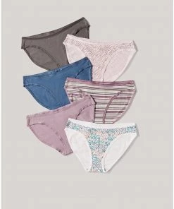 Pact Organic Women Clearance Classic Fit Bikini 6-Pack