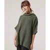 Womens Pact Organic Women Clearance Cowl Neck Cozy Sweater Poncho