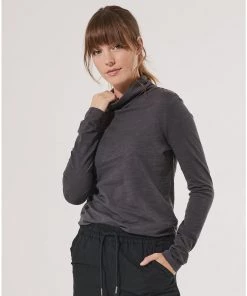 Womens Pact Organic Women Clearance Easy Slub Turtleneck