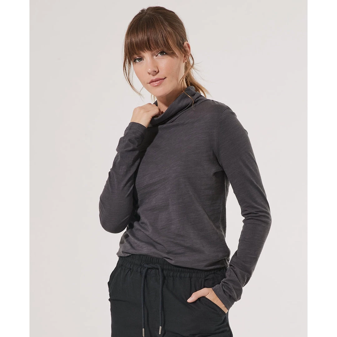 Womens Pact Organic Women Clearance Easy Slub Turtleneck 1 Womens Pact Organic Women Clearance Easy Slub Turtleneck