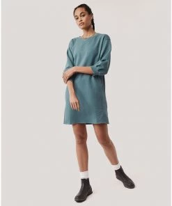 Pact Organic Women Clearance Essential Puff-Sleeve Dress