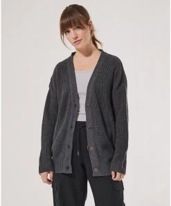 Womens Pact Organic Women Clearance Fisherman Button-Front Cardigan