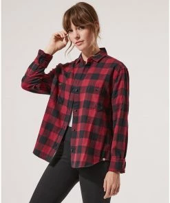 Womens Pact Organic Women Clearance Flannel Fireside Shirt