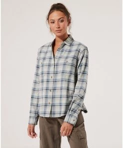 Womens Pact Organic Women Clearance Flannel Fireside Shirt