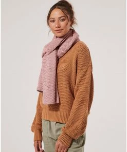 Womens Pact Organic Women Clearance Honeycomb Knit Scarf