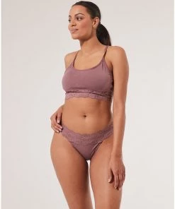 Pact Organic Women Clearance Lace-Waist Thong