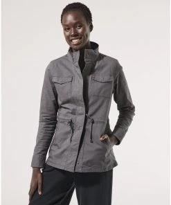 Womens Pact Organic Women Clearance Lined Woven Twill Field Jacket