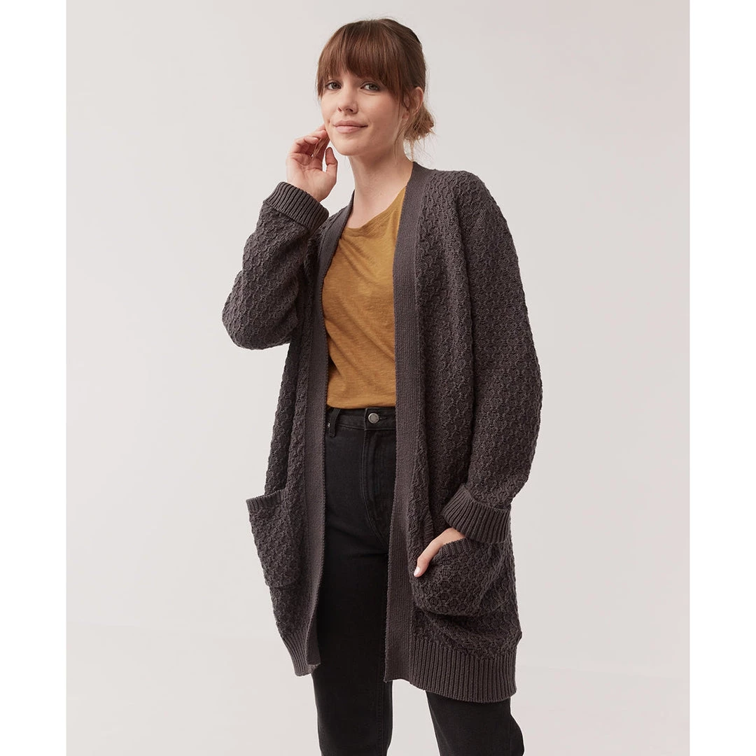 Womens Pact Organic Women Clearance Open-Knit Cardigan 1 Womens Pact Organic Women Clearance Open-Knit Cardigan