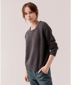 Pact Organic Women Clearance Open-Knit Crew Womens