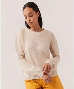 Pact Organic Women Clearance Open-Knit Crew Womens