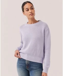 Pact Organic Women Clearance Open-Knit Crew Womens