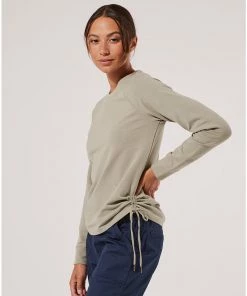 Womens Pact Organic Women Clearance Perfectly Lightweight Cinch Pullover