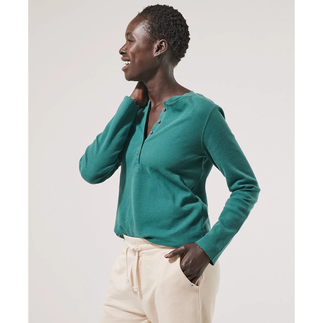 Pact Organic Women Clearance Thermal Waffle Henley 2 Pact Organic Women Clearance Thermal Waffle Henley