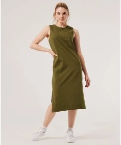 Pact Organic Women Clearance Vintage Pocket Dress Womens