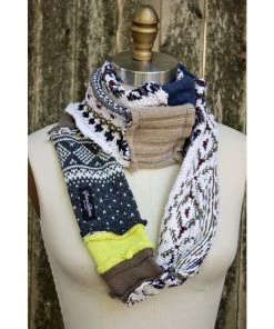 Sutter Larkin Accessories Patchwork Infinity Scarf
