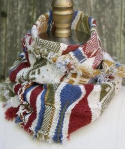 Sutter Larkin Patchwork Multi Color Infinity Scarf Accessories