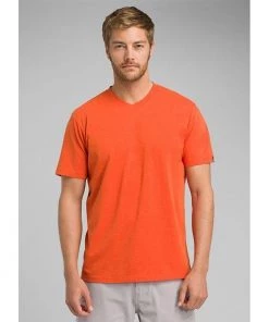 Mens PrAna V-Neck T-Shirt