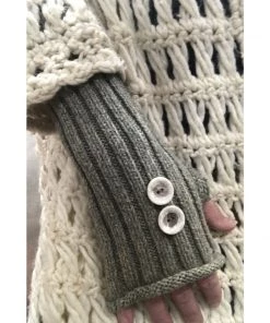 Sutter Larkin Accessories Repurposed Cotton Fingerless Gloves