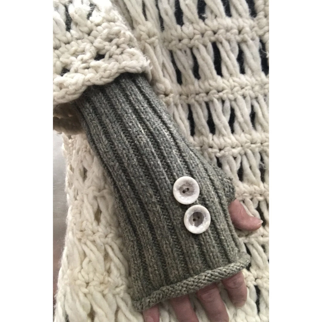 Sutter Larkin Accessories Repurposed Cotton Fingerless Gloves 1 Sutter Larkin Accessories Repurposed Cotton Fingerless Gloves