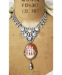 Headpiece Heaven Shop By Vendor Rhinestone Cameo Necklace 8 Headpiece Heaven Shop By Vendor Rhinestone Cameo Necklace