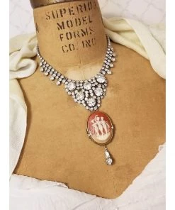 Headpiece Heaven Shop By Vendor Rhinestone Cameo Necklace 10 Headpiece Heaven Shop By Vendor Rhinestone Cameo Necklace
